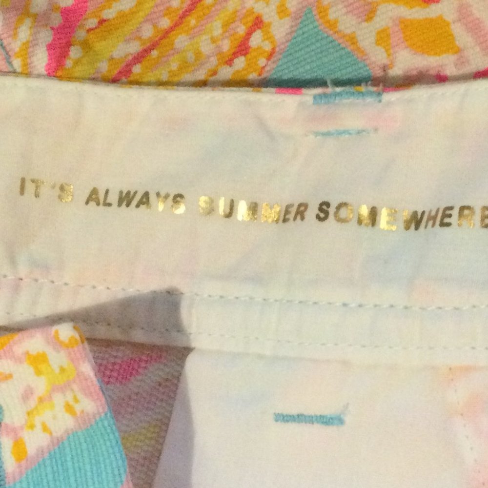 Lily Pulitzer The Walsh Shorts Summer Somewhere 00 - Picture 6 of 8